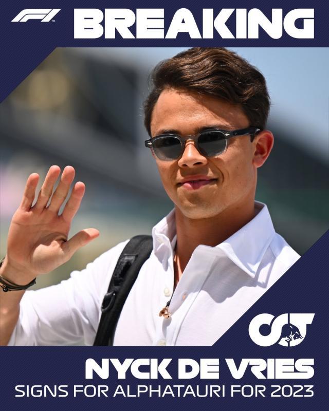 开云体育-加斯利与德弗瑞斯先后官宣 2023赛季F1仅剩两席